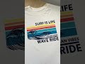REMERA OVER ESTAMPADA SURF IS LIFE