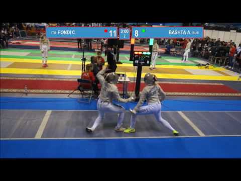 T16. BASHTA Anna (RUS)  -  FONDI Camilla (ITA). Foil women.