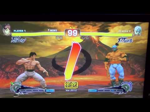 WNF Super Street Fighter 4 AE Combo Jack (Fei Long) vs Nekromantik (El Fuerte)
