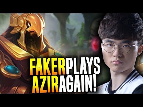 FAKER PLAYS AZIR MID VS ZOE IN CHRISTMAS! FAKER DESTROYS ZOE MID WITH HIS AZIR!