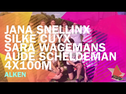 BvV AC Dames Alken - Jana, Silke, Sara & Aude - 4x100