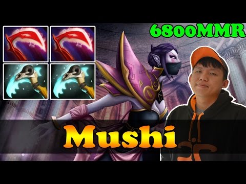 Mushi 6800 MMR Plays Templar Assassin With Desolator And Scythe of Vyse - Dota 2