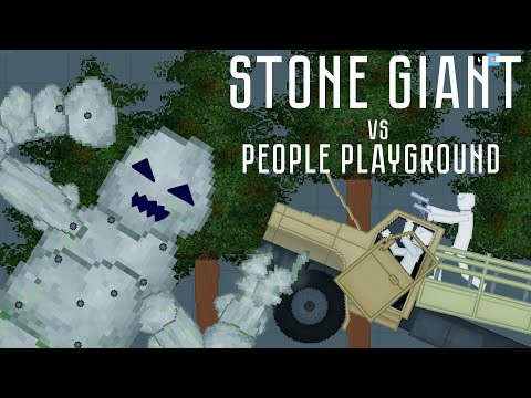 Stone Giant Fight People│PEOPLE PLAYGROUND