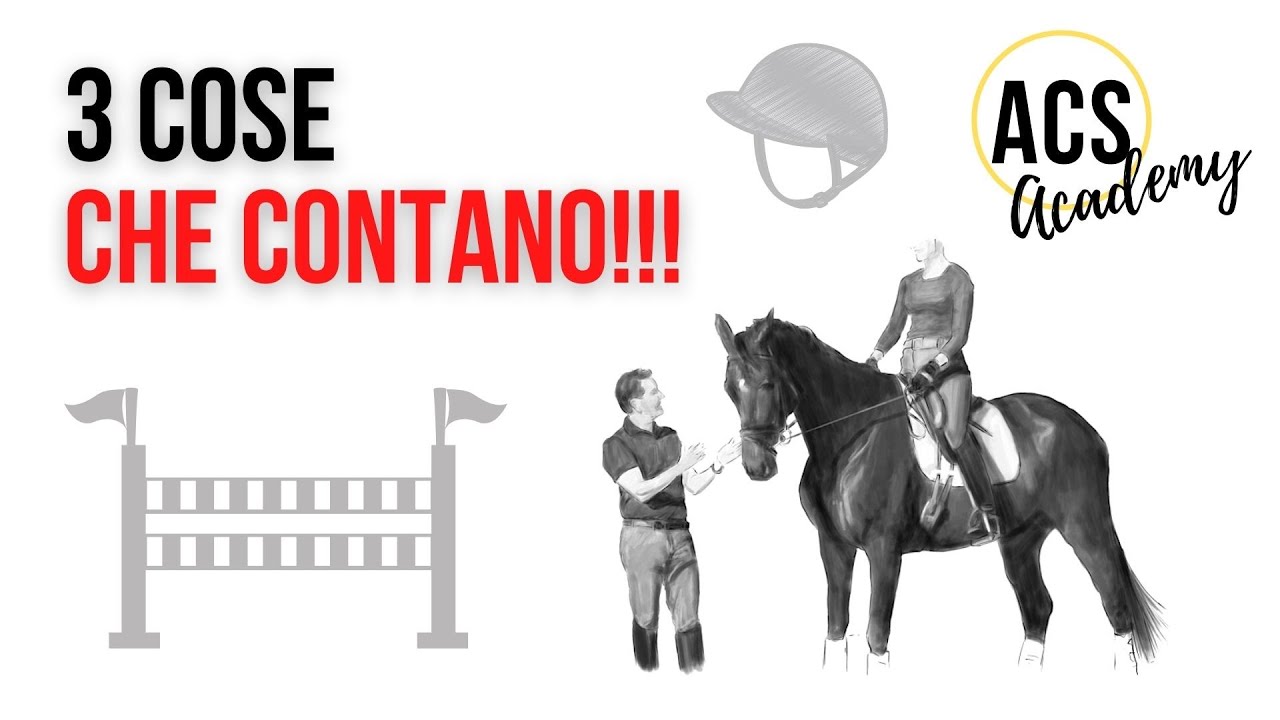 3 COSE CHE CONTANO DAVVERO (IN SELLA)