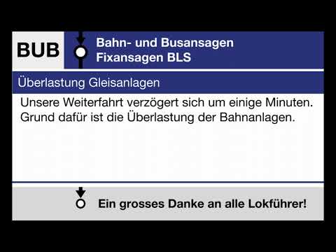 BLS Fixansage » Überlastung Gleisanlagen (D, F, E) | SLBahnen