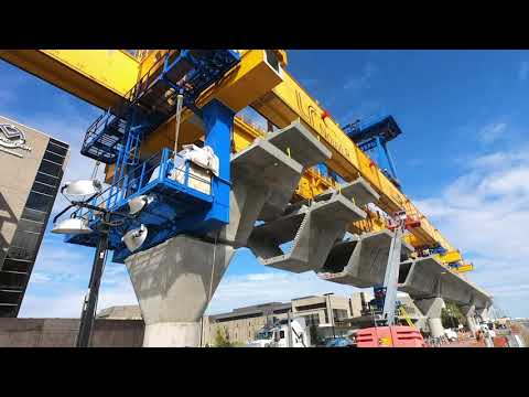 Timelapse poutre de lancement/ Launching gantry timelapse