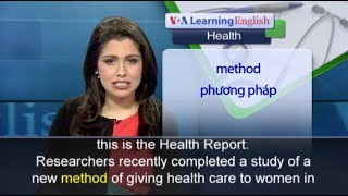 Phát âm chuẩn cùng VOA - Anh ngữ đặc biệt: Female Health Workers at the Doorsteps (VOA)