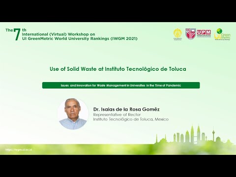 Dr. Isaias de la Rosa Gomêz, Representative of Rector, Instituto Tecnolôgico de Toluca, Mexico