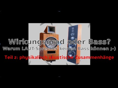 Wirkungsgrad oder Bass?