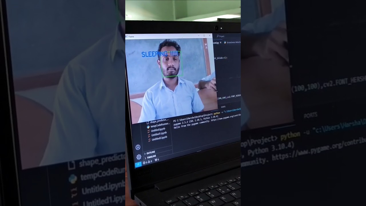 Driver Drowsiness Detection using ML