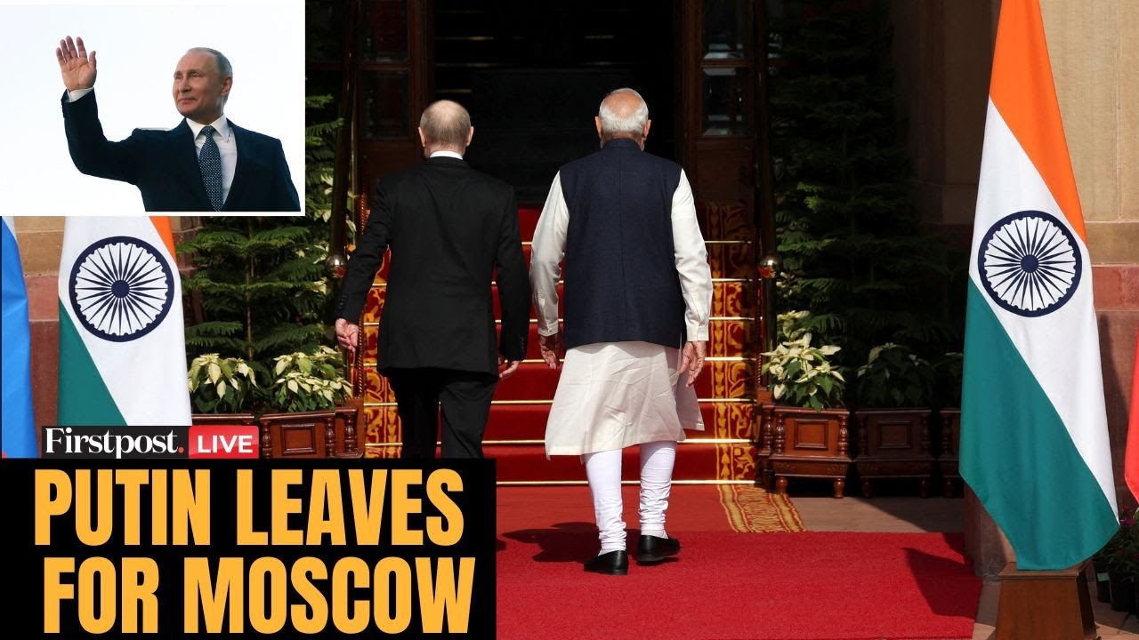 LIVE: President Putin Departs from New Delhi, Heads to Moscow | Putin India Visit | Putin in India