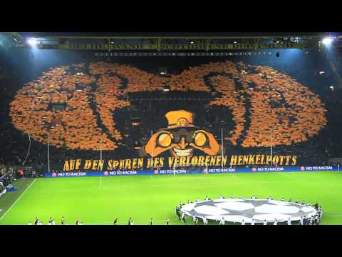 Auf den Spuren des verlorenen Henkelpotts - Borussia Dortmund vs. Malaga 3:2 - 09.04.13 - BVB Choreo