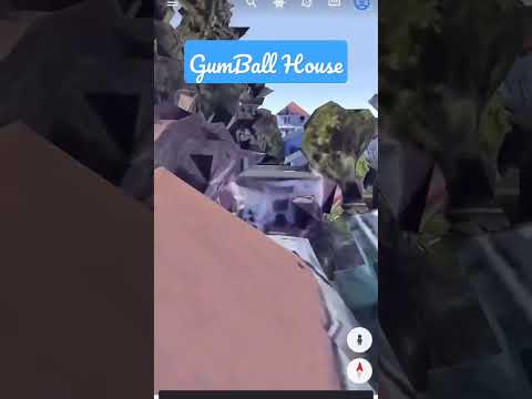 GumBall Cartoon's Home Found On Google Earth 😉 #googleearth #googlemap #googleworld #shortvideo