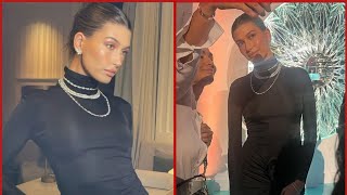 Hailey Bieber Paired Diamonds With a Little Black Dress at Tiffany & Co.’s Art Basel Party