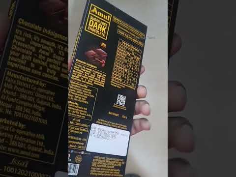 Amul Dark Chocolate Sugar Free #chocolate #sugarfree #dark #youtubeshorts