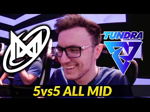 NIGMA vs TUNDRA - 5vs5 All MID Turbo Mode WTF Game
