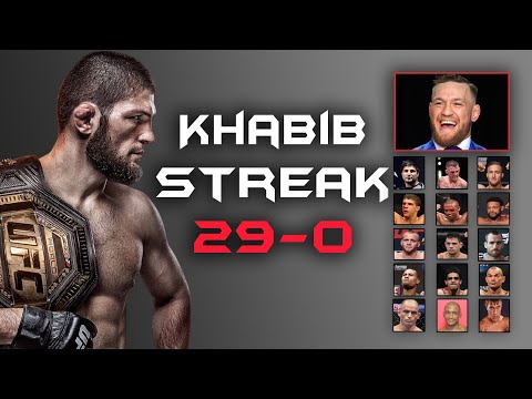 khabib Streak's 29-0 khabib all fights highlights | Tribute to Khabib By TopNewsage