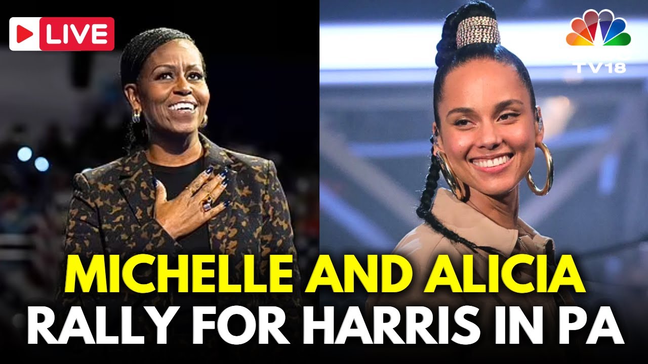 LIVE: Alicia Keys Joins Michelle Obama in Pennsylvania Rally in Support for Kamala Harris | N18G