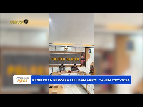 LEMDIKLAT POLRI  GELAR PENELITIAN PERWIRA LULUSAN AKPOL 2022 2024 DI POLRES KLATEN
