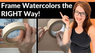 How To Frame A Watercolor Painting the RIGHT way! (PLUS my cat got named after a woodworking tool)