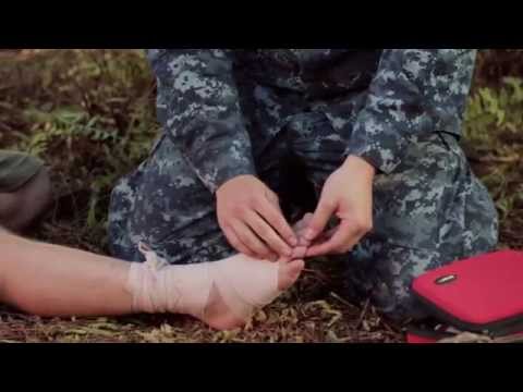 Navy Skills for Life – First Aid Training – Sprained Ankle