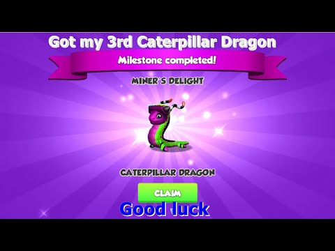 Got my 3rd Caterpillar Dragon-Dragon Mania Legends | Miner's Delight Event | DML