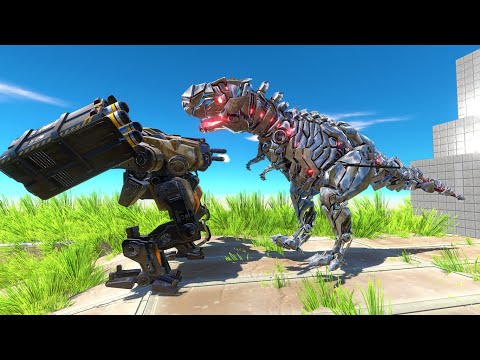 TEK REX VS THE B.O.S.S, Who is the King? - Animal Revolt Battle Simulator