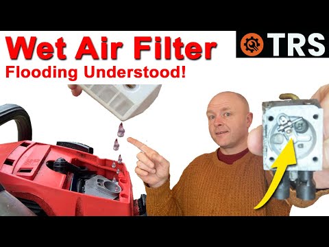 CHAINSAW FLOODING - Wet Air Filter or Spark Plug. This is why!  (by Craig Kirkman)