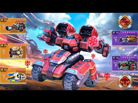 NEW Dreadnought & Ember Gun 16, Minigun, Graviton Beam, Cryo Launcher, Storm Rack - Mech Arena