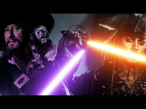 Pirates of the Caribbean with Lightsabers - Jack Sparrow VS Barbossa