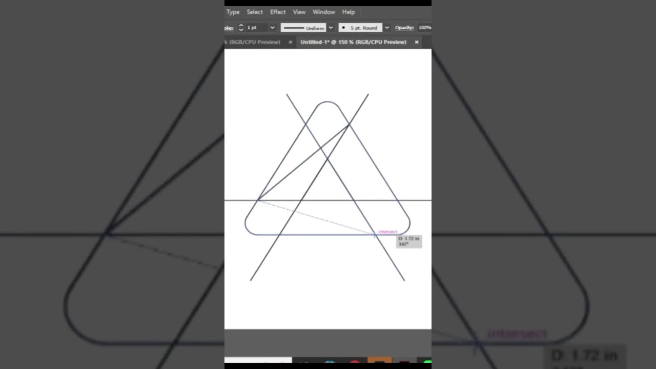 How to create logo design using triangle - abstract logo design - illustrator tutorial