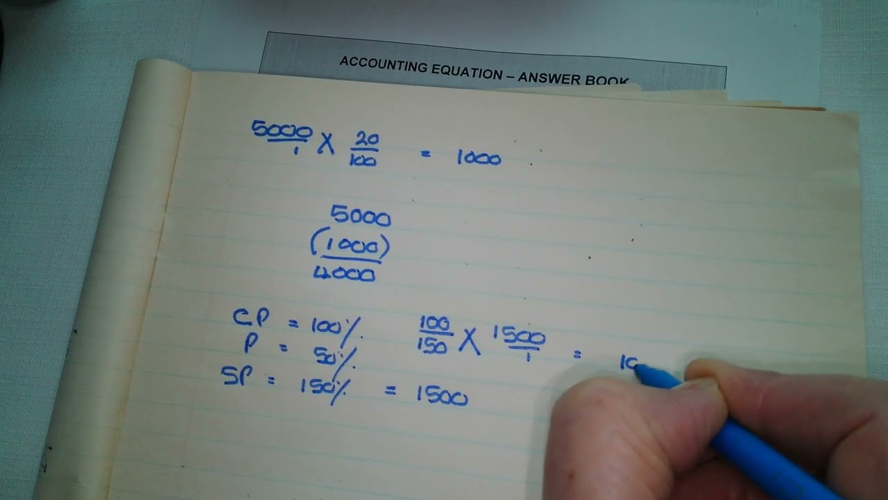 11. Blue Traders - Effect on Accounting Equation