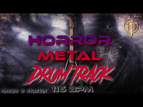 Horror Metal Style Drum Track - 116 BPM (FREE WAV & MIDI DOWNLOAD)