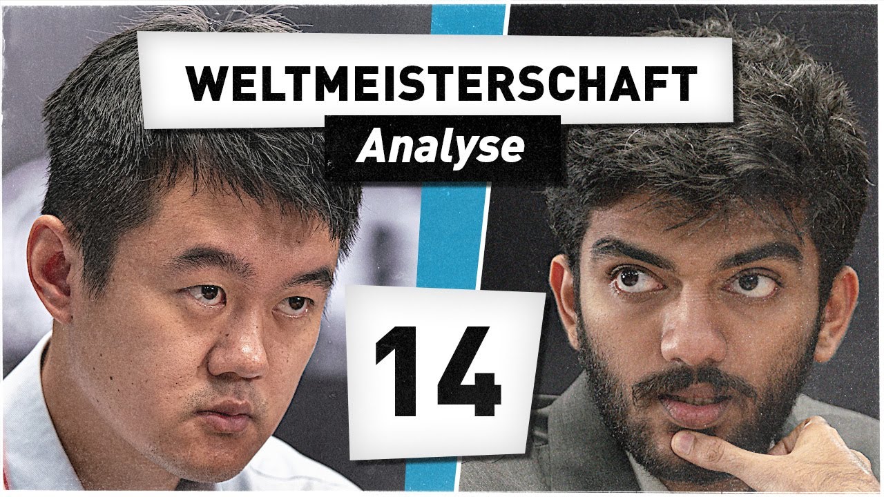 DING vs GUKESH || Partie 14 || Schach WM 2024