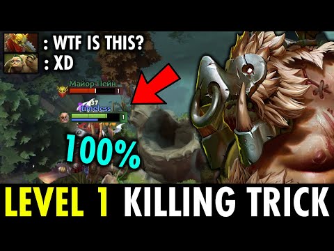 INSANE LEVEL 1 HOOK TRAP TIMELESS PUDGE - PUDGE KILLING TRICK IN 7.26 | GENIUS PUDGE