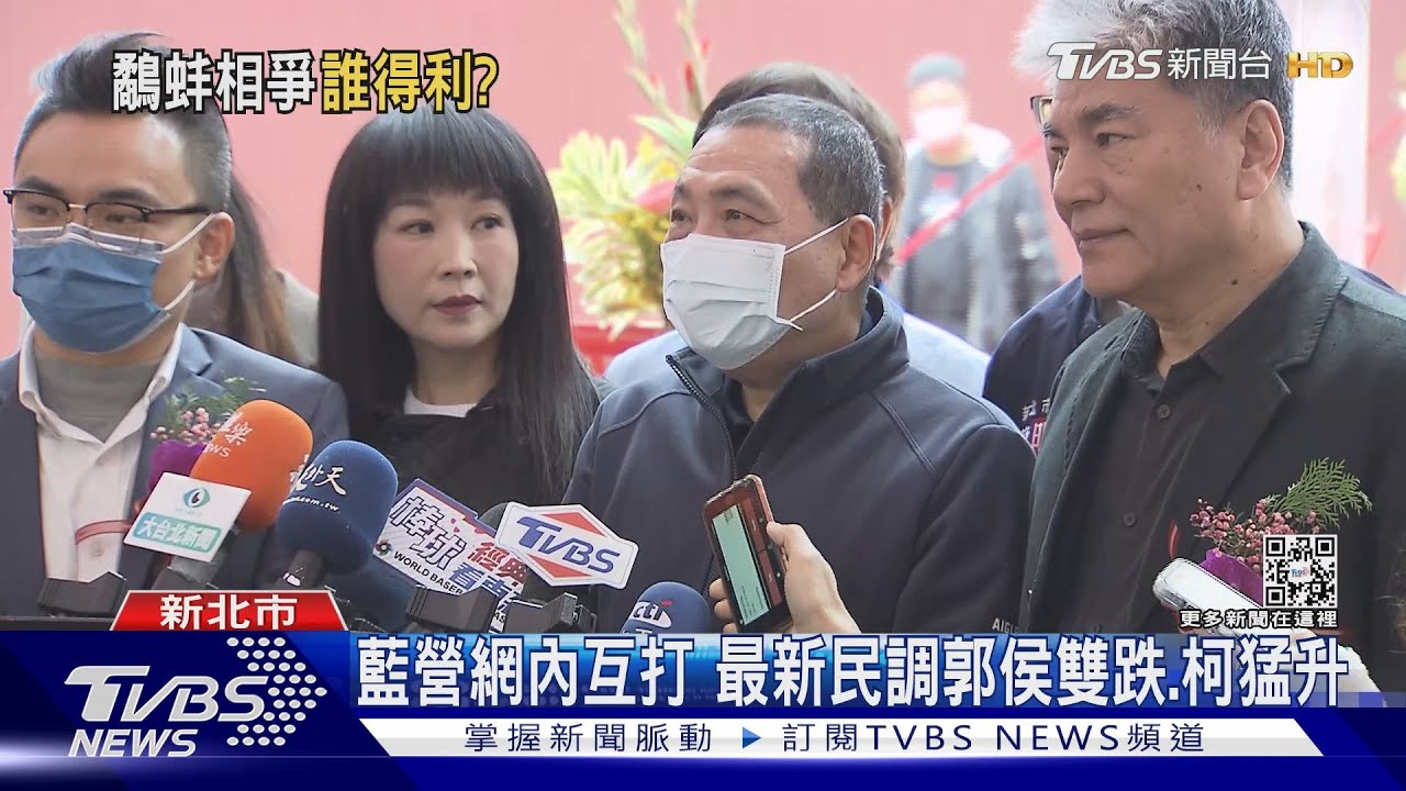 藍營網內互打 最新民調郭侯雙跌、柯猛升