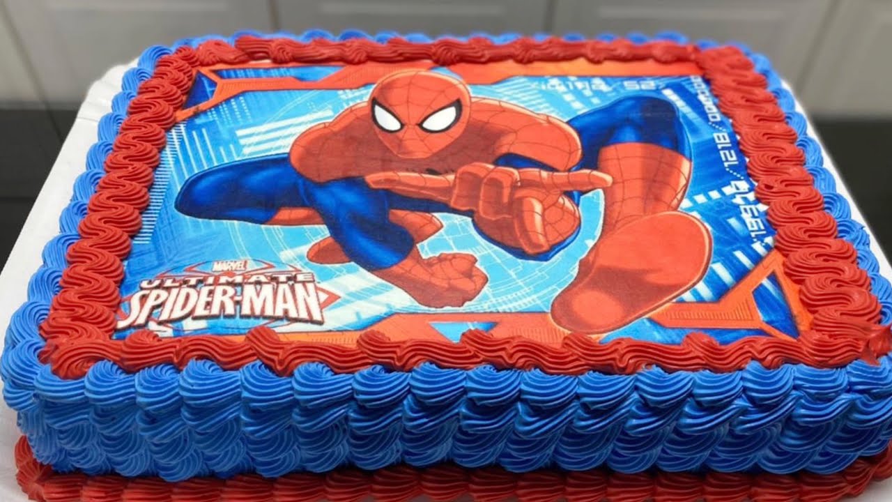 MEU SOBRINHO ESCOLHEU UM BOLO DO HOMEM ARANHA PARA O SEU ANIVERSÁRIO
