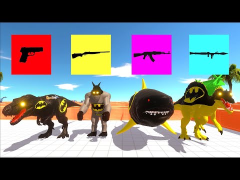 Choose The Right Weapon With Dinosaurs Batman T-Rex in Jurassic World Dominion - ARBS Battle