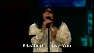 Michael Jackson Live - Elizabeth I Love You Lyrics and Video