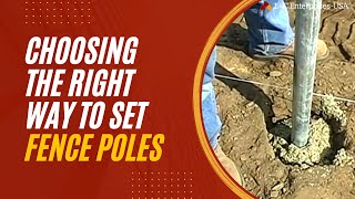 Two Reasons for Floating Fence Post in Cement