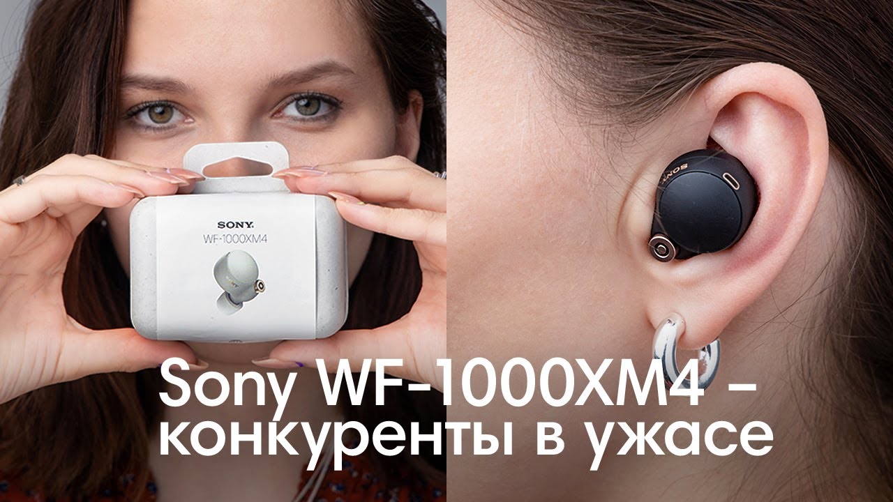 Наушники Sony WF-1000XM4, серебристый