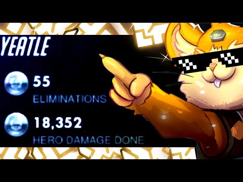 YEATLE TOP 9 HAMMOND GOD - 55 ELIMS! [ OVERWATCH SEASON 26 TOP 500 ]