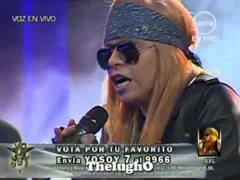 Yo Soy AXL ROSE [ La Gran Final ] Roquet Queen - Yo Soy Segunda Temporada [10-08-12]