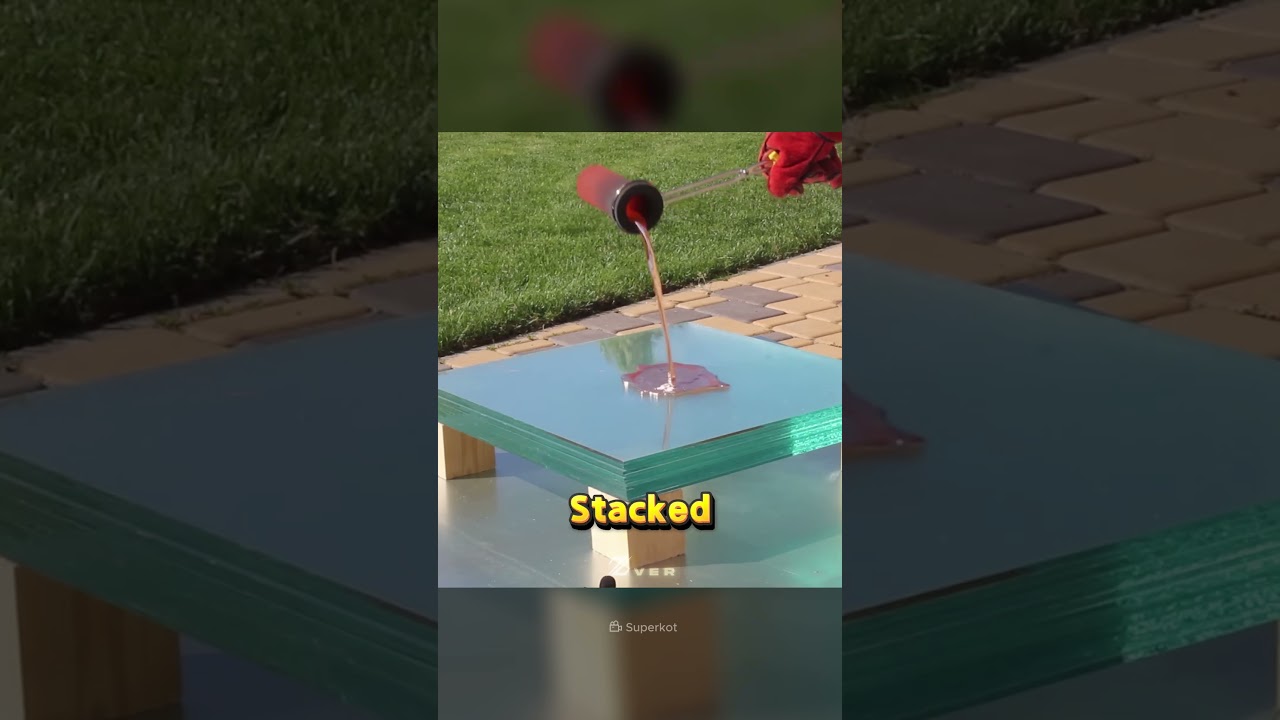 용암 vs 방탄유리?