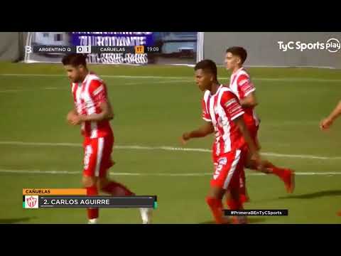 Gol de #Cañuelas: Carlos Aguirre pone el 1-0 sobre #ArgentinoDeQuilmes