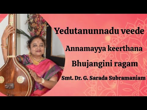 Yedutanunnadu veede| Bhujangi ragam| Annamayya| Krishnashtami 2024| Smt. Dr. G. Sarada Subramaniam — वीडियो थंबनेल