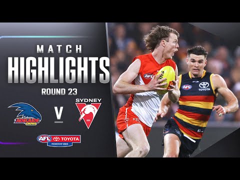 Adelaide v Sydney Highlights | Round 23, 2023 | AFL