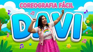 DAVI, MENINO GUERREIRO | Coreografia Fácil com a Tia Taty | Música Infantil Gospel 🎶