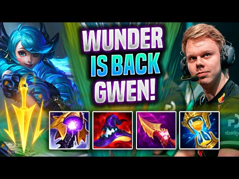 WUNDER BRINGS BACK GWEN WITH NEW LETHAL TEMPO! - G2 Wunder Plays Gwen TOP vs Zed! | Preseason 2022