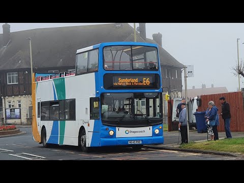 VINTAGE TRIDENT: Route E1 | W645RND/17645 - Stagecoach North East: Dennis Trident/ALX400